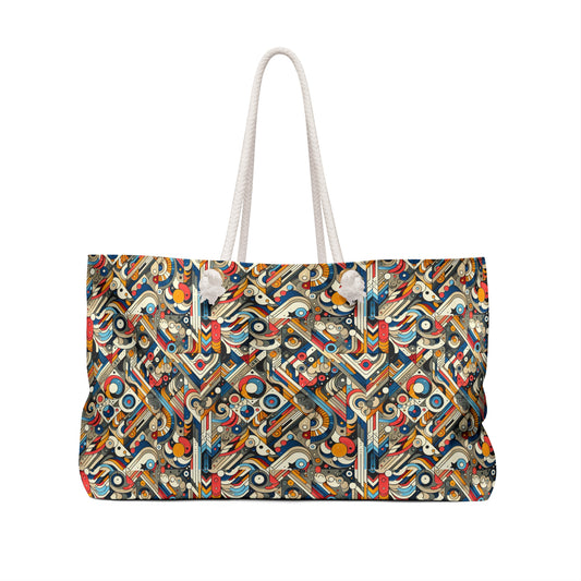 Abstract Graphic Art Modern Artistic Expression Weekender Bag - 8404 Design-62