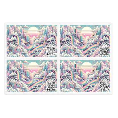 Digital Dreamland Whimsical and Nostalgic Streetwear With a Digital Twist Sticker Sheets - 8404 Design-59