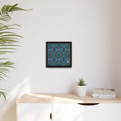 Digital Glitch Vibes Tech-Inspired Streetwear Matte Canvas, Framed (multi-Color) - 8404 Design-71 B