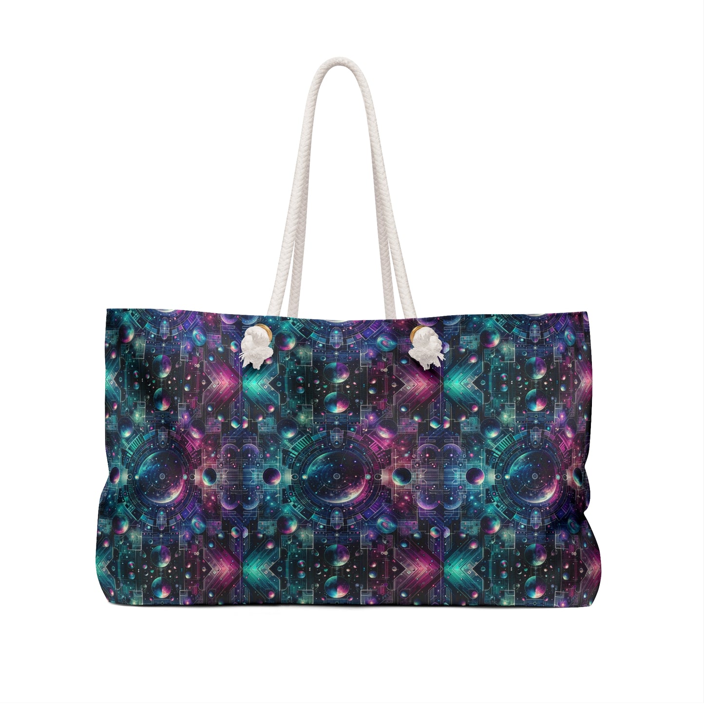 Galactic Hues Tech-Forward Cosmic Fusion Weekender Bag - 8404 Design-59