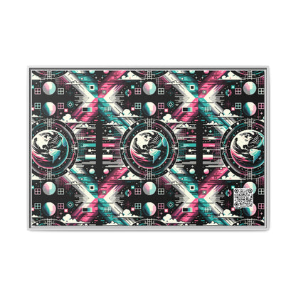 Digital Artistry Digital-native Streetwear Matte Canvas, Framed (multi-color) - 8404 Design-62 A