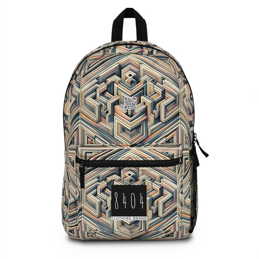 Tech Illusion Graphics Futuristic Artistry Backpack - 8404 Design-52