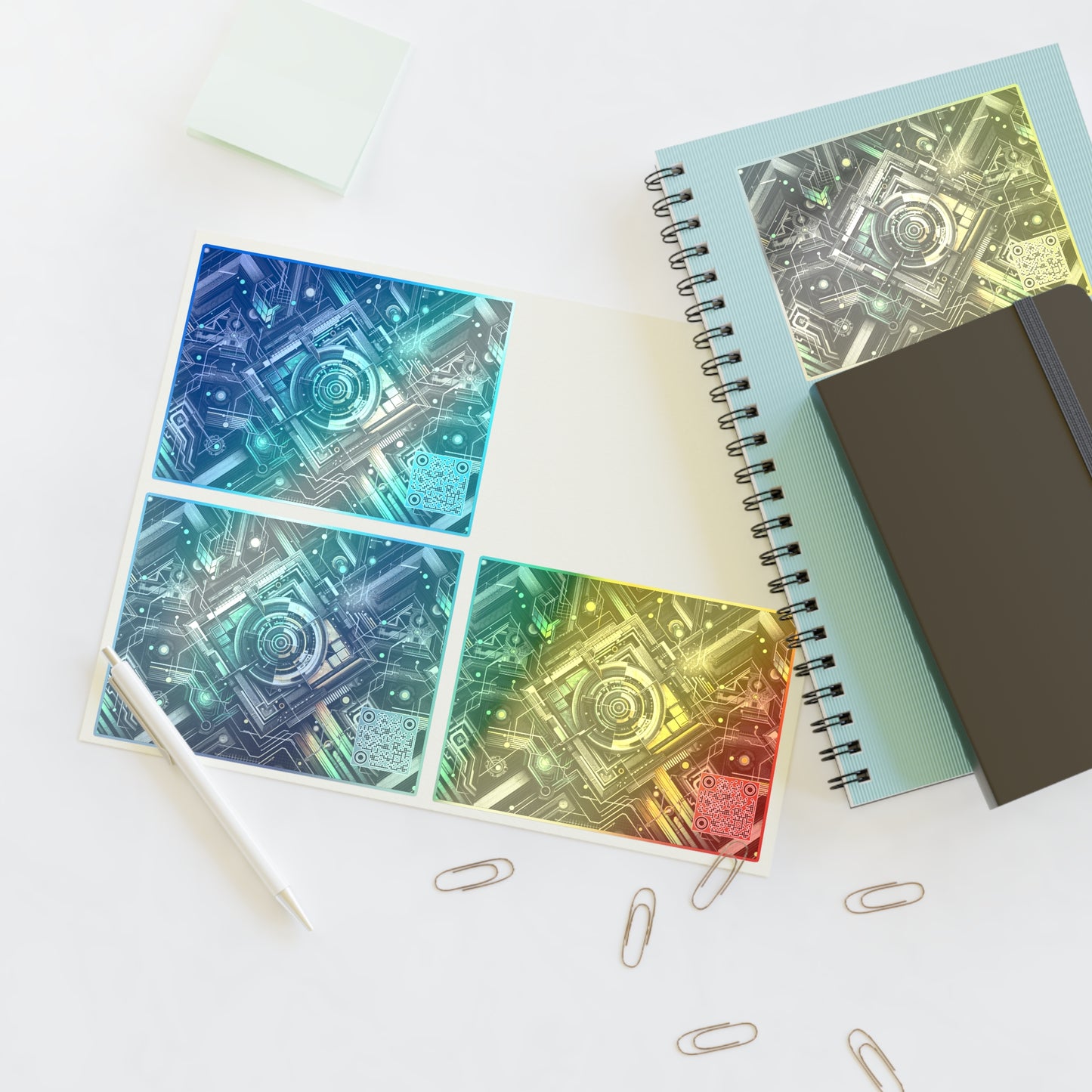 Tech Noir Graphics Tech-Inspired Streetwear Sticker Sheets - 8404 Design-57