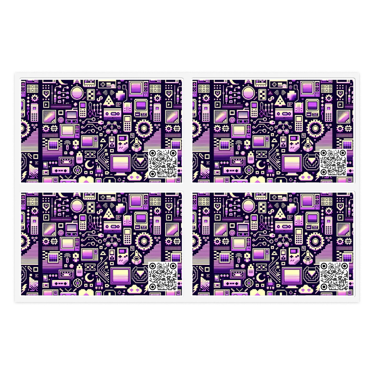 Digital Nostalgia Remix Modern Vintage Fusion Sticker Sheets - 8404 Design-54