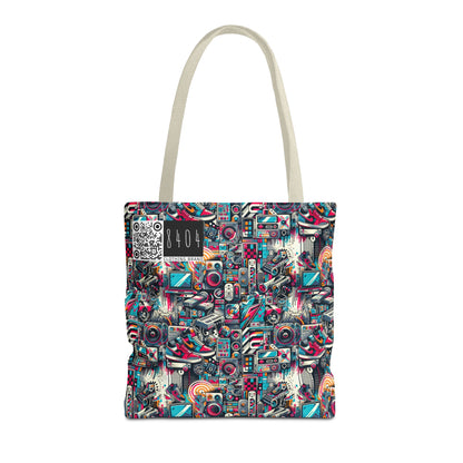 Urban Graffiti Fusion Eclectic Street Art Meets Modern Tech Culture Tote Bag - 8404 Design-50