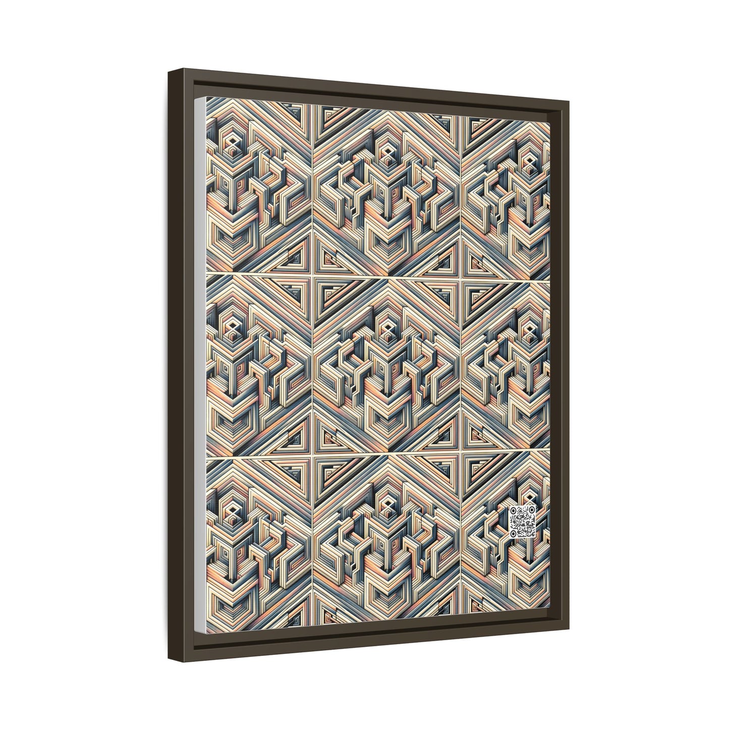 Tech Illusion Graphics Futuristic Artistry Matte Canvas, Framed (multi-color) - 8404 Design-52 A