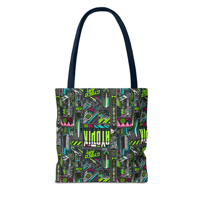 Tech-Forward Graphics Tech-Inspired Streetwear Tote Bag - 8404 Design-46