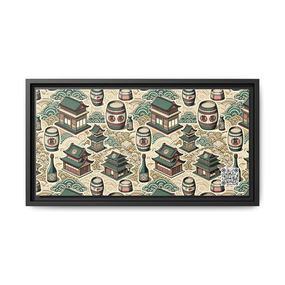 Cultural Artisanal Fusion Contemporary Cultural Elegance Matte Canvas, Framed (multi-Color) - 8404 Design-68 B