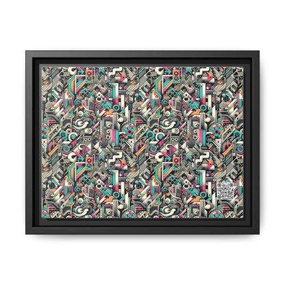 Digital Street Art Urban Street Style Matte Canvas, Framed (multi-color) - 8404 Design-74 A