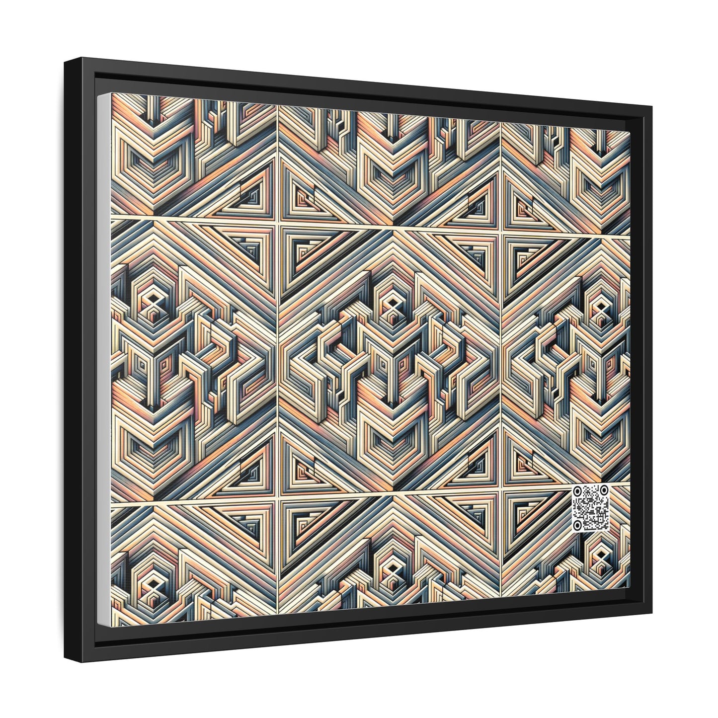 Tech Illusion Graphics Futuristic Artistry Matte Canvas, Framed (multi-color) - 8404 Design-52 A