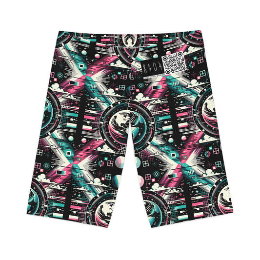Digital Artistry Digital-native Streetwear Women's Bike Shorts - 8404 Design-62