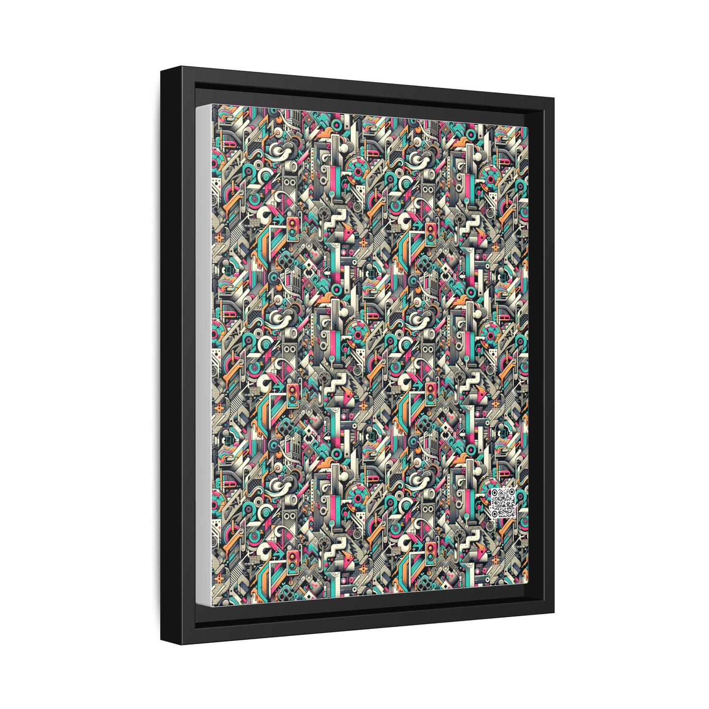 Digital Street Art Urban Street Style Matte Canvas, Framed (multi-color) - 8404 Design-74 A