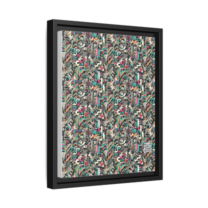Digital Street Art Urban Street Style Matte Canvas, Framed (multi-color) - 8404 Design-74 A