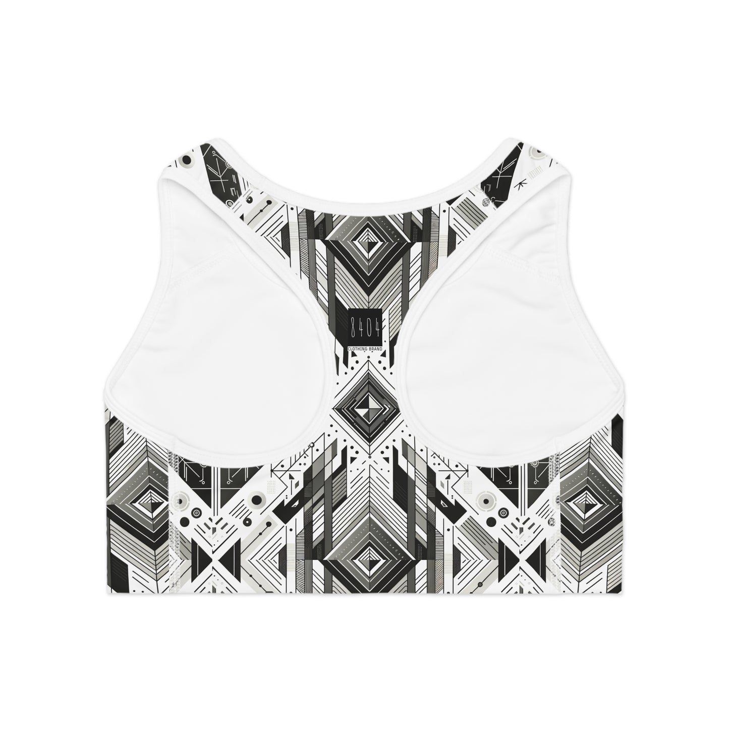 Digital Minimalism Minimalist Tech Sports Bra - 8404 Design-51