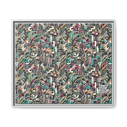 Digital Street Art Urban Street Style Matte Canvas, Framed (multi-color) - 8404 Design-74 B