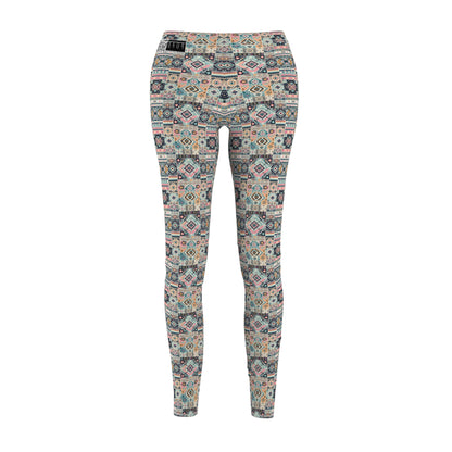 Digital Artisanal Fusion Digital Artisanal Women's Cut & Sew Casual Leggings - 8404 Design-55