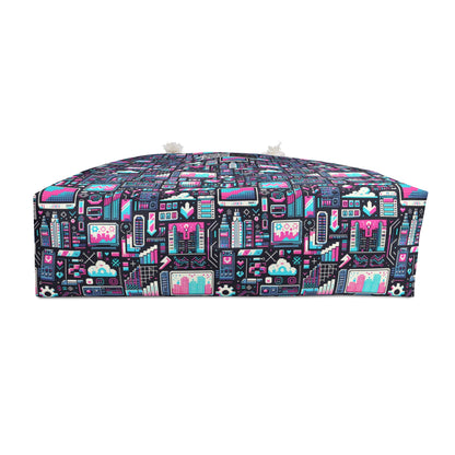 Digital Rebellion Youthful Streetwear with a Rebellious Digital Twist Weekender Bag - 8404 Design-71