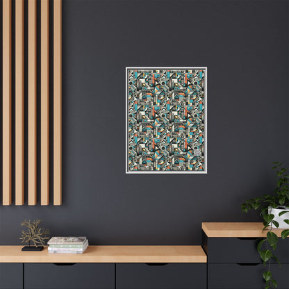 Digital Street Art Urban Street Style Matte Canvas, Framed (multi-color) - 8404 Design-81 A
