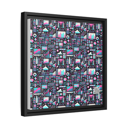Digital Rebellion Youthful Streetwear with a Rebellious Digital Twist Matte Canvas, Framed (multi-color) - 8404 Design-71 A