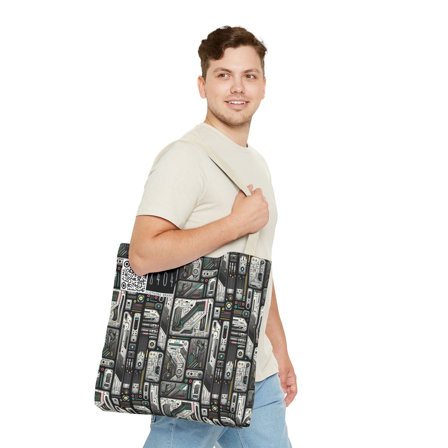 Tech Utility Gear Tech-Forward Minimalism Tote Bag - 8404 Design-45