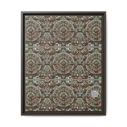 Urban Renaissance Historical Fusion With Street Edge Matte Canvas, Framed (multi-Color) - 8404 Design-57 A