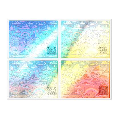 Digital Dreamland Whimsical and Nostalgic Streetwear With a Digital Twist Sticker Sheets - 8404 Design-58
