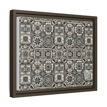 Cyber Garden Party Tech Garden Extravaganza Matte Canvas, Framed (multi-Color) - 8404 Design-45 A