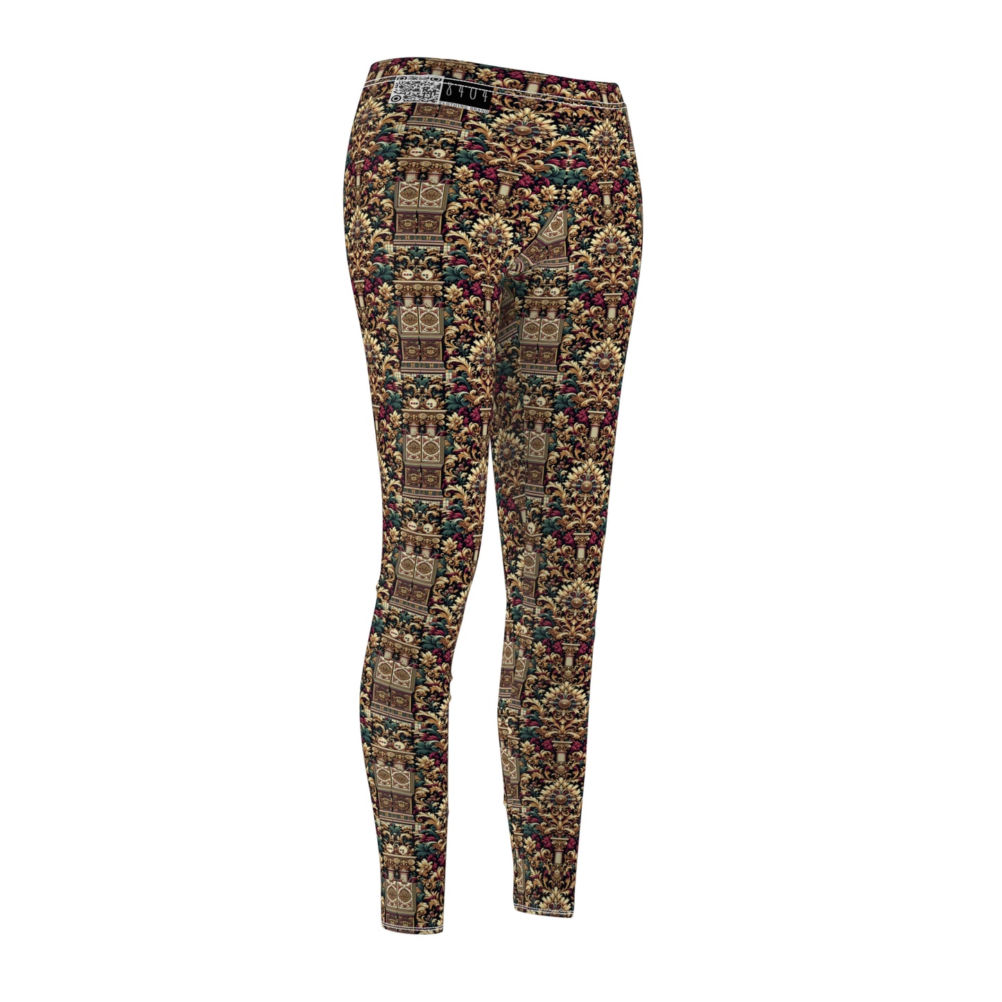 Digital Renaissance Modern Baroque Fusion Women's Cut & Sew Casual Leggings - 8404 Design-57