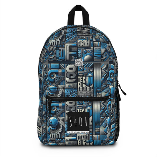 Tech Denim Fusion Tech-Forward Streetwear Backpack - 8404 Design-61
