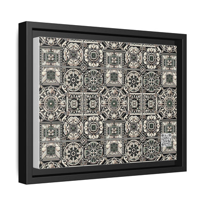 Cyber Garden Party Tech Garden Extravaganza Matte Canvas, Framed (multi-Color) - 8404 Design-45 A