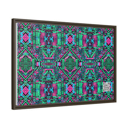 Digital Glitch Vibes Tech-Inspired Streetwear Matte Canvas, Framed (multi-Color) - 8404 Design-71 A
