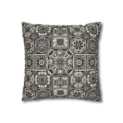 Cyber Garden Party Tech Garden Extravaganza Spun Polyester Square Pillowcase - 8404 Design-45