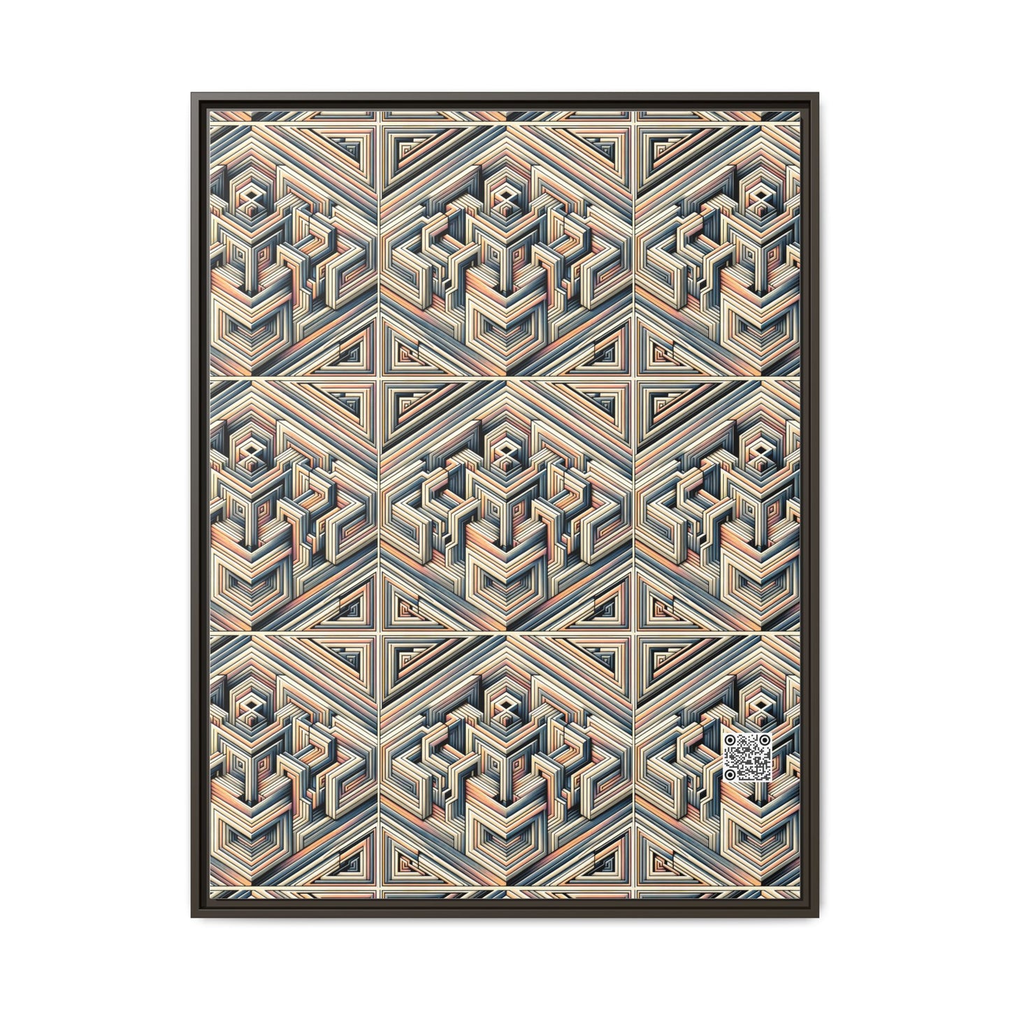 Tech Illusion Graphics Futuristic Artistry Matte Canvas, Framed (multi-color) - 8404 Design-52 A