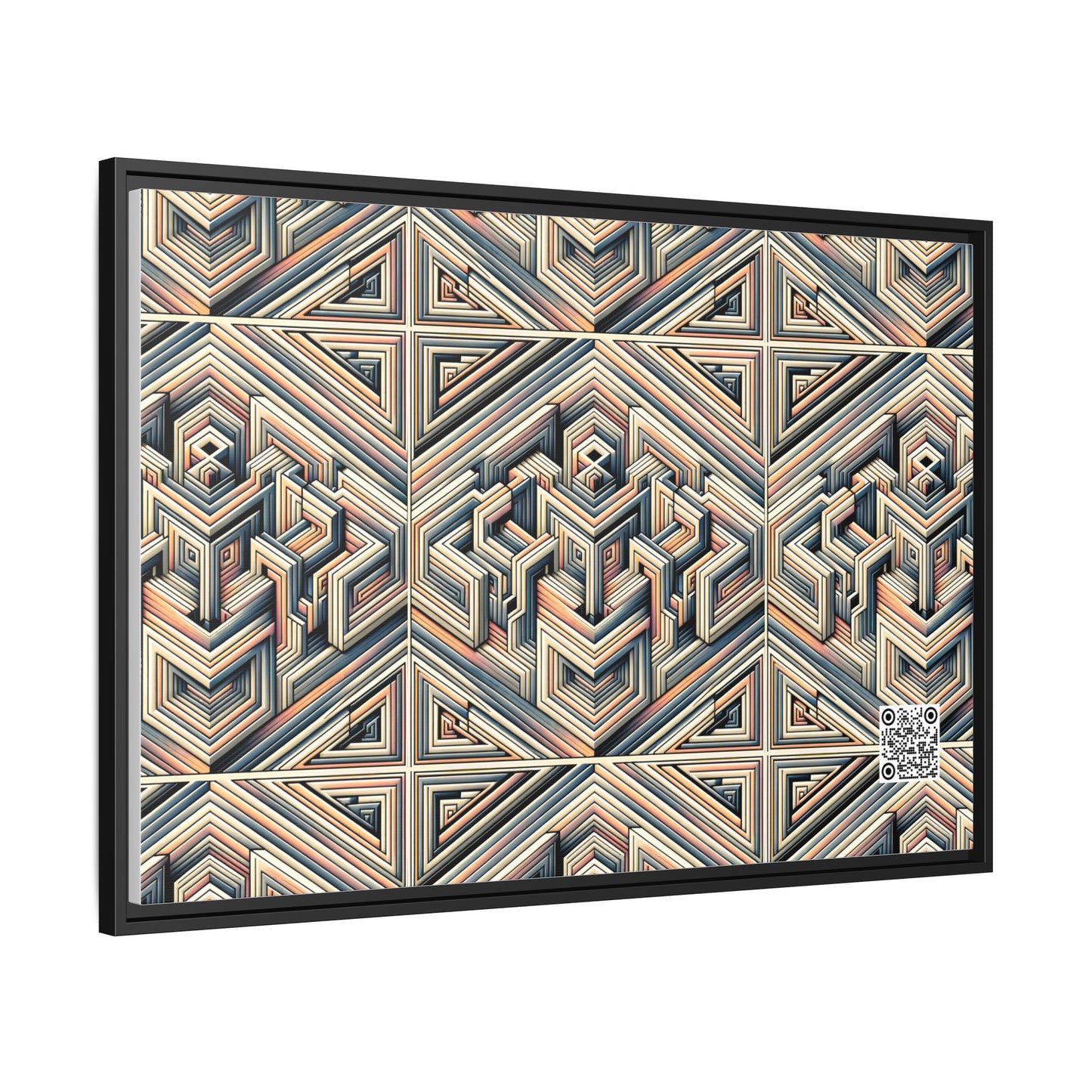 Tech Illusion Graphics Futuristic Artistry Matte Canvas, Framed (multi-color) - 8404 Design-52 A
