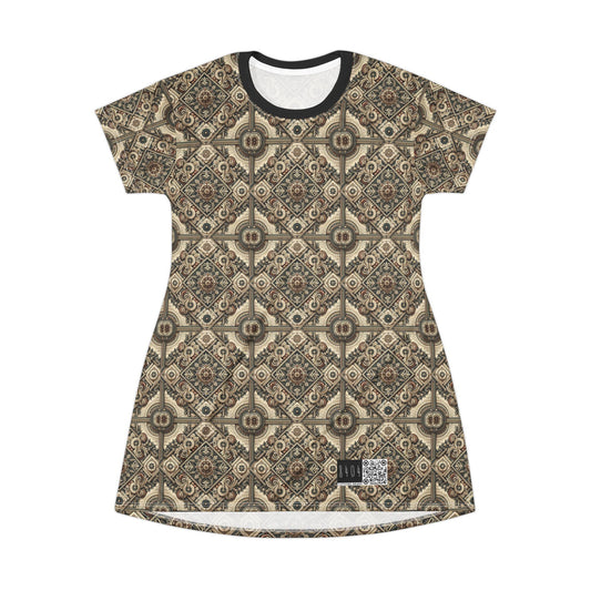 Graphic Workwear Capsule Artisanal Workwear Fusion T-Shirt Dress - 8404 Design-61