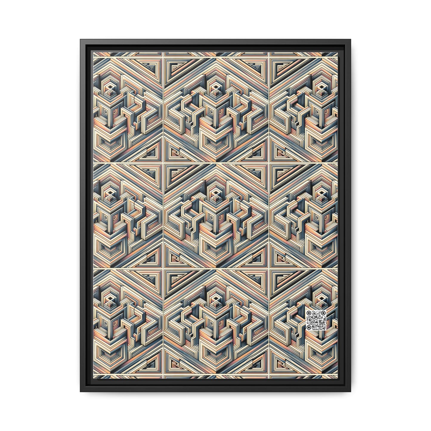 Tech Illusion Graphics Futuristic Artistry Matte Canvas, Framed (multi-color) - 8404 Design-52 A