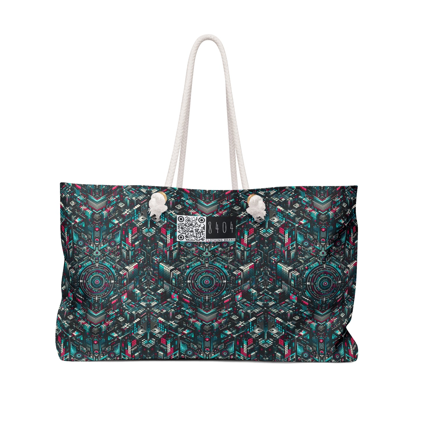 Digital Rebellion Tech-Inspired Streetwear Weekender Bag - 8404 Design-54