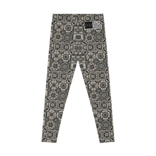 Cyber Garden Party Tech Garden Extravaganza Stretch Leggings - 8404 Design-45