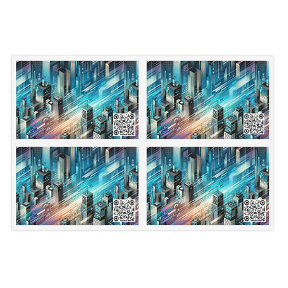 Digital Motion Futuristic Tech Sticker Sheets - 8404 Design-58