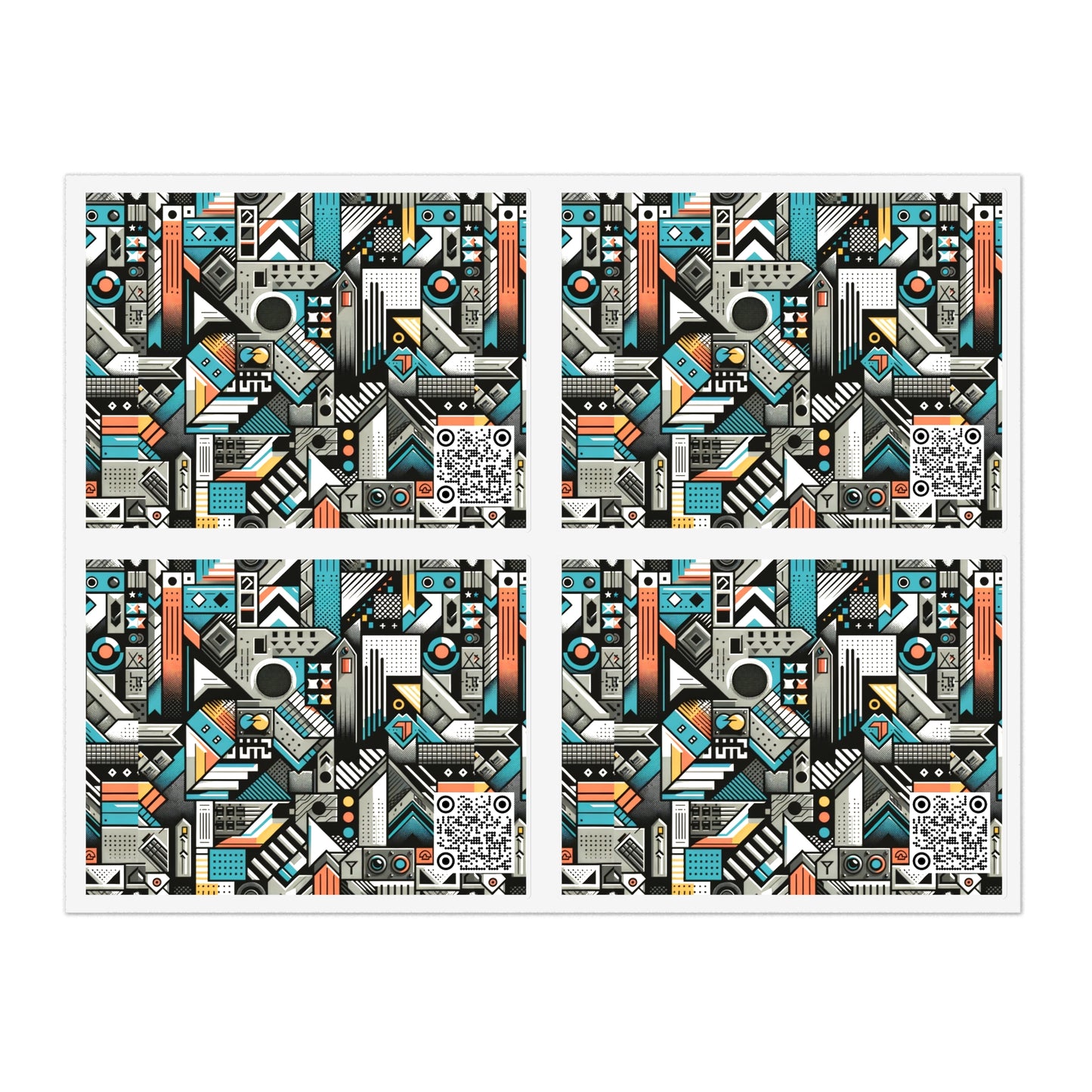 Digital Street Art Urban Street Style Sticker Sheet - 8404 Design-81