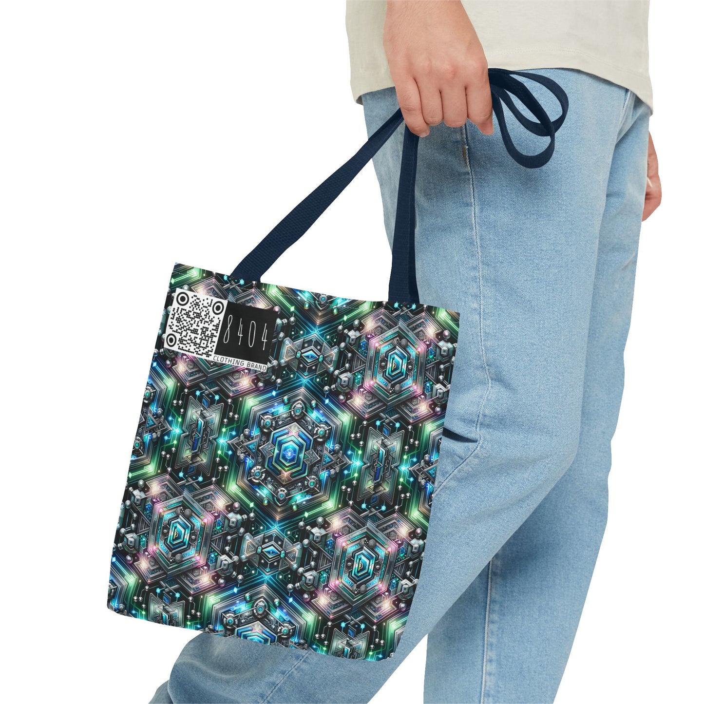 Tech-Infused Futurism Futuristic Tech Tote Bag - 8404 Design-63