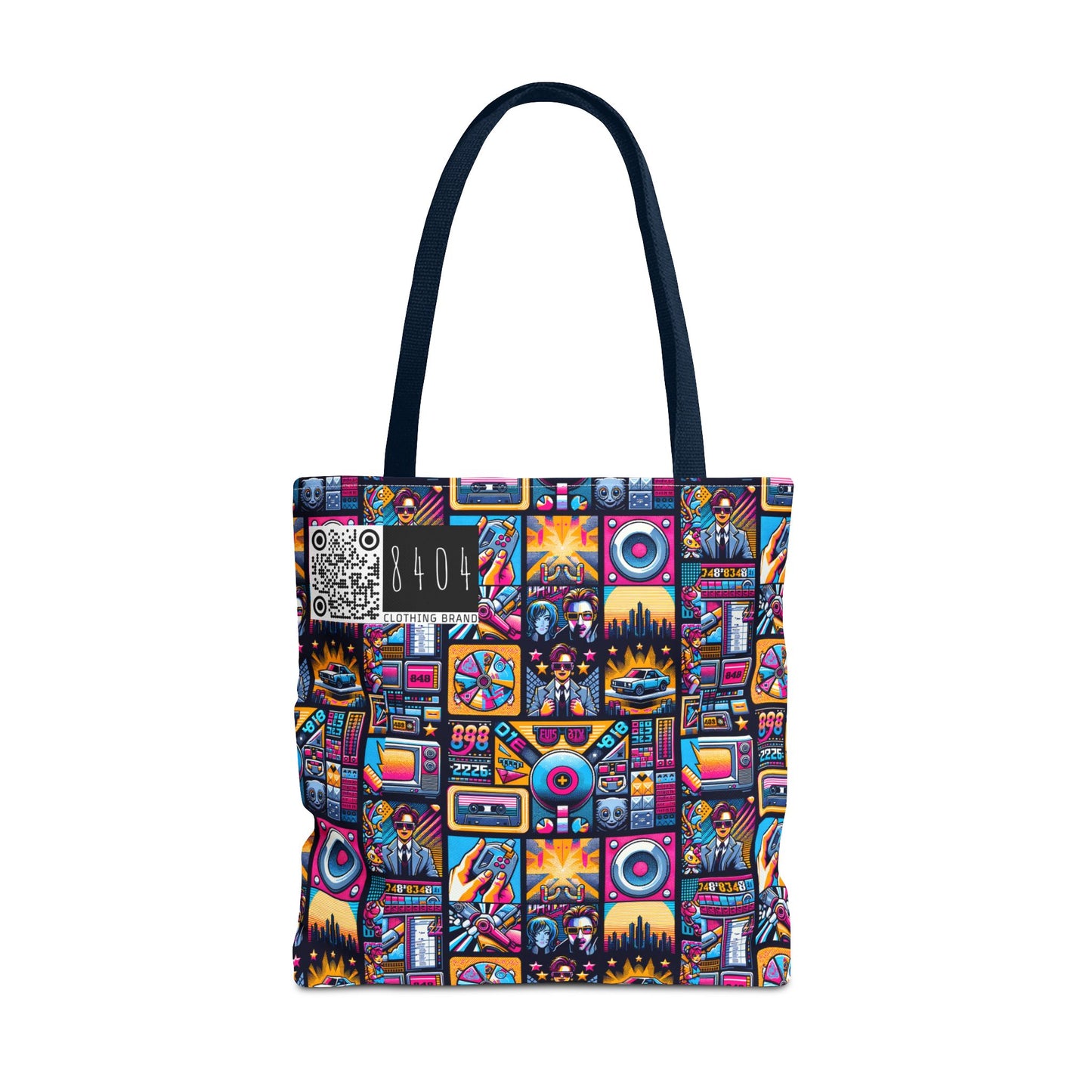 Digital Pop Culture Mashup Maximalist Pop Tote Bag - 8404 Design-52