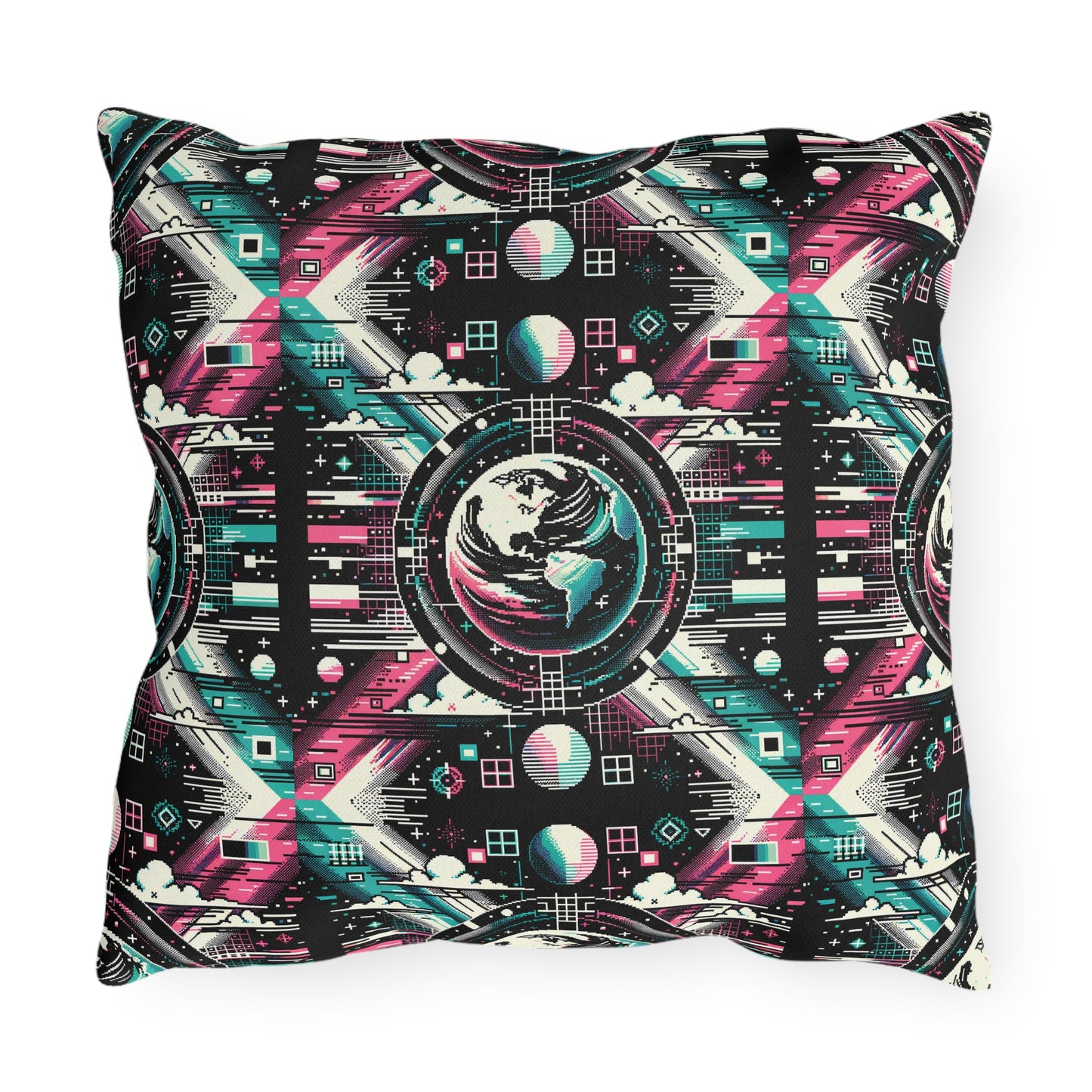 Digital Artistry Digital-native Streetwear Outdoor Pillow - 8404 Design-62