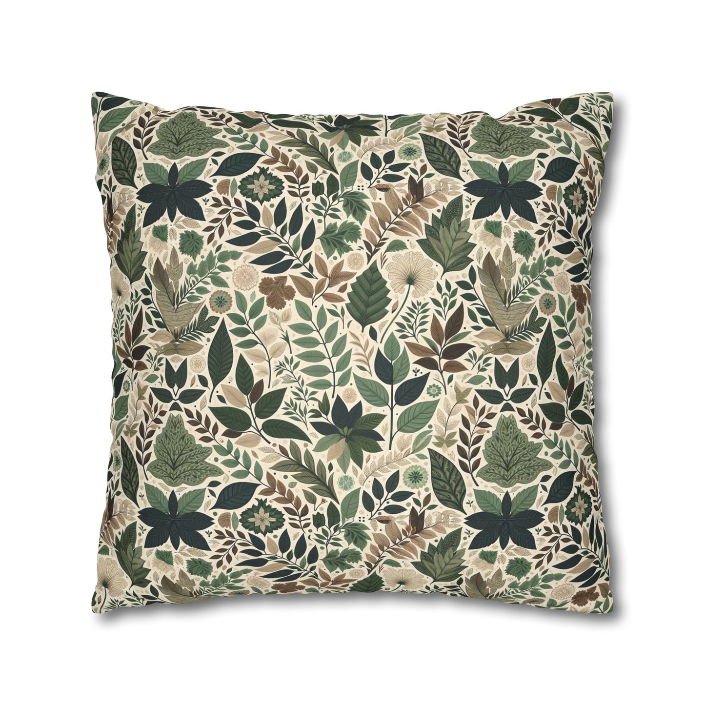 Streetwear Sustainability Environmentally Conscious Streetwear with a Natural Aesthetic Faux Suede Square Pillowcase - 8404 Design-57