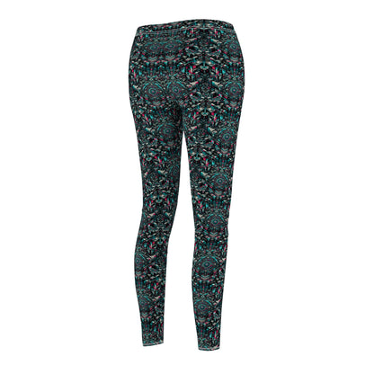 Digital Rebellion Tech-Inspired Streetwear Women's Cut & Sew Casual Leggings - 8404 Design-54