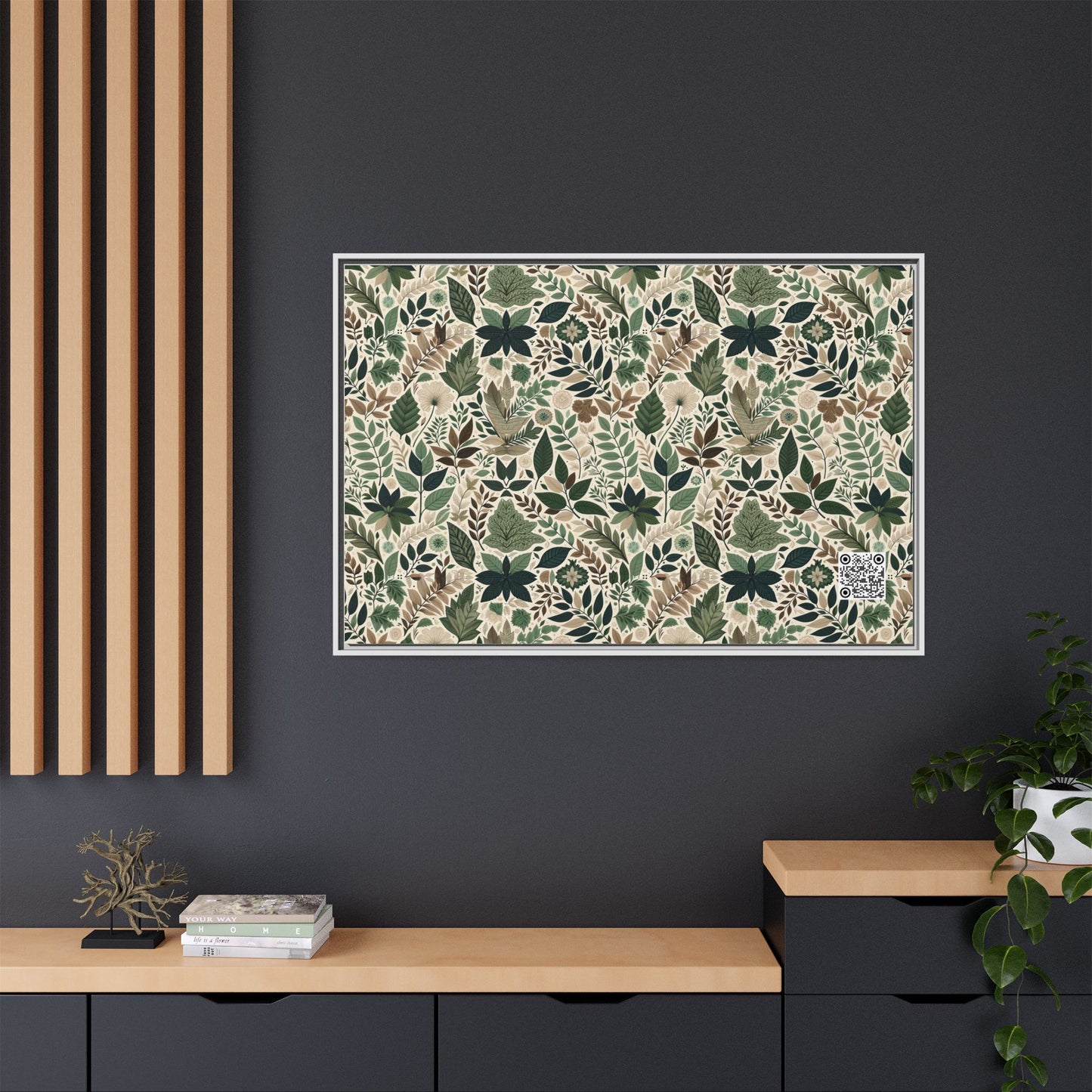 Streetwear Sustainability Environmentally Conscious Streetwear with a Natural Aesthetic Matte Canvas, Framed (multi-color) - 8404 Design-57 A