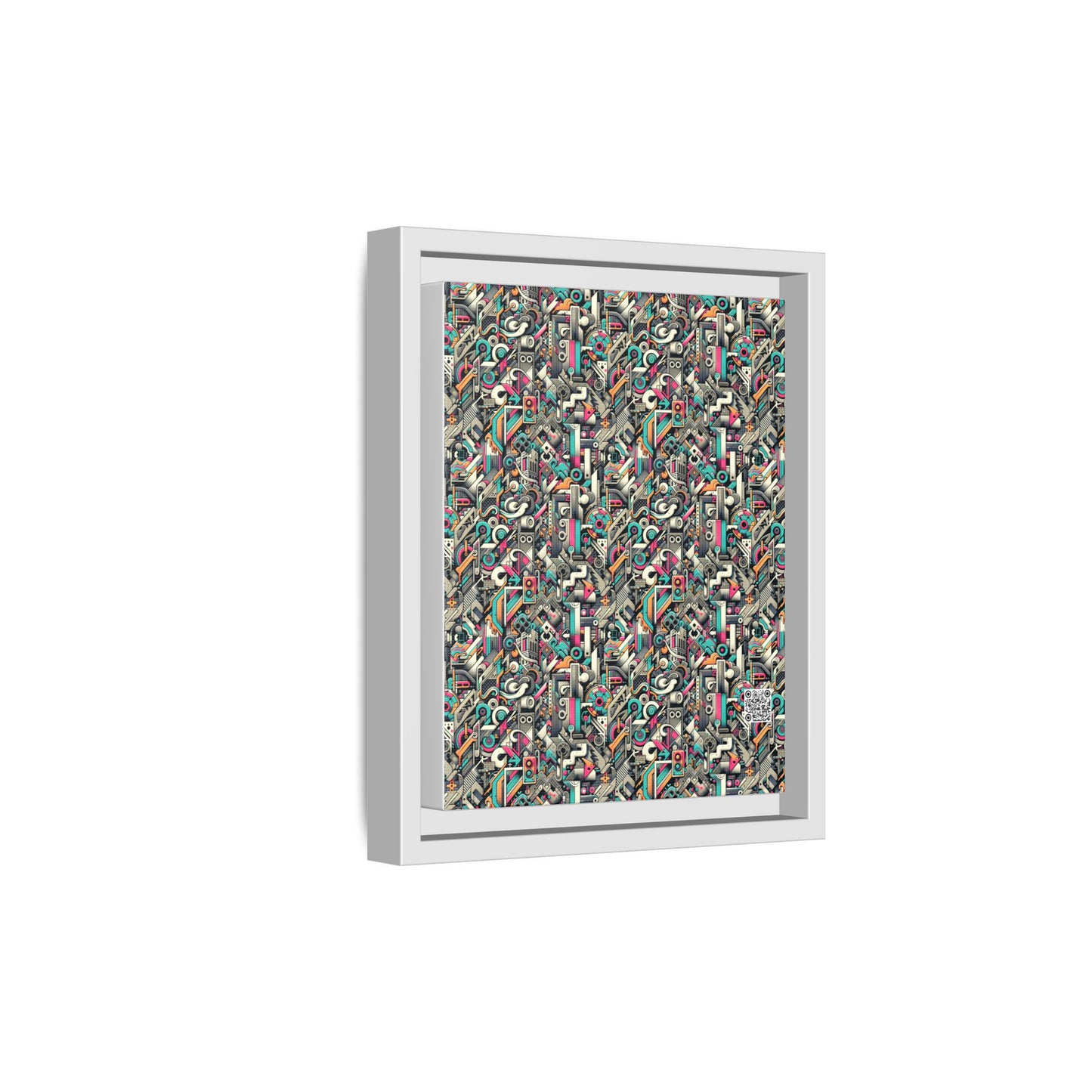 Digital Street Art Urban Street Style Matte Canvas, Framed (multi-color) - 8404 Design-74 B