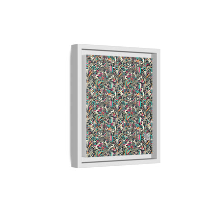 Digital Street Art Urban Street Style Matte Canvas, Framed (multi-color) - 8404 Design-74 B