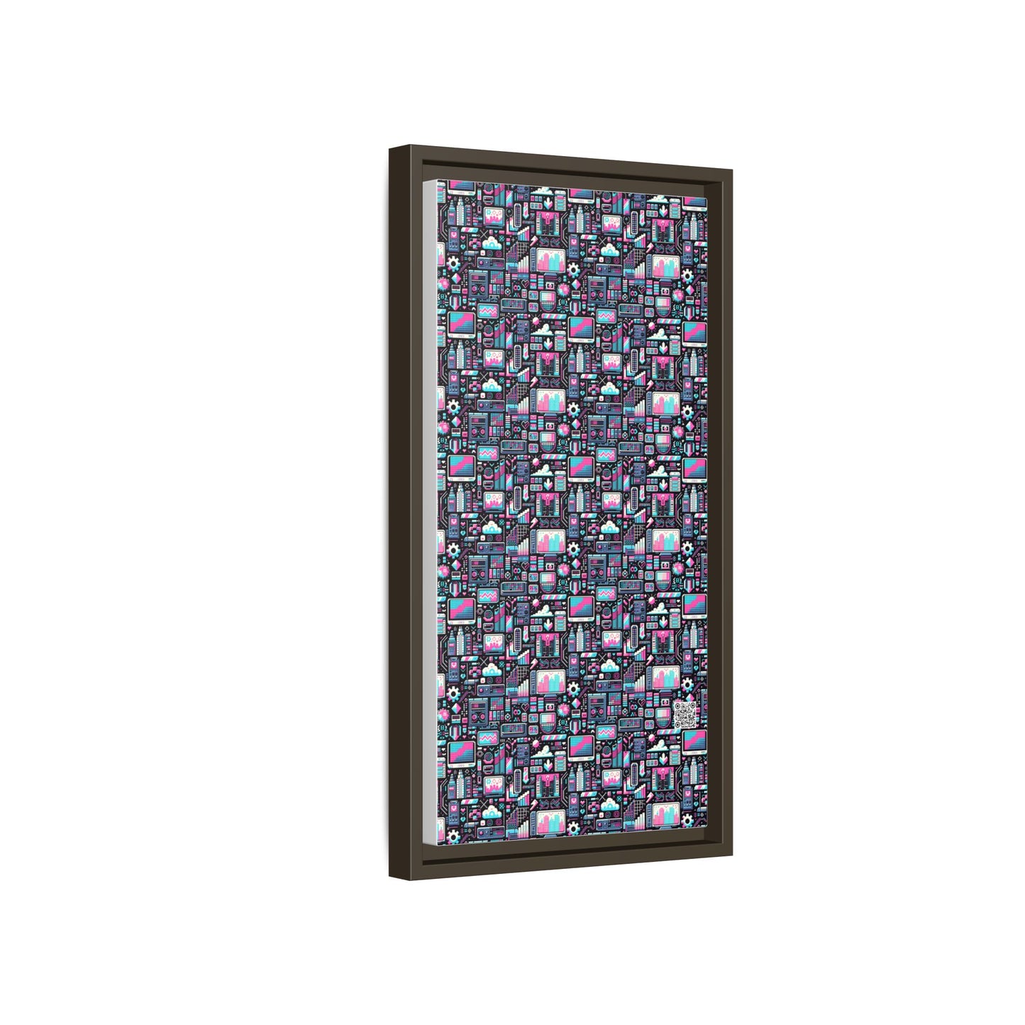 Digital Rebellion Youthful Streetwear with a Rebellious Digital Twist Matte Canvas, Framed (multi-color) - 8404 Design-71 B