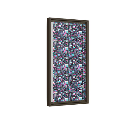 Digital Rebellion Youthful Streetwear with a Rebellious Digital Twist Matte Canvas, Framed (multi-color) - 8404 Design-71 B
